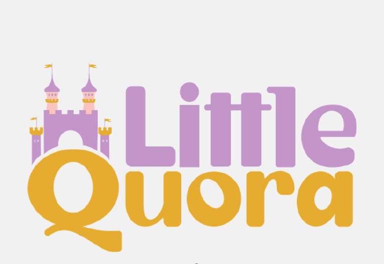 New Little Quora playful wordmark with castle illustration