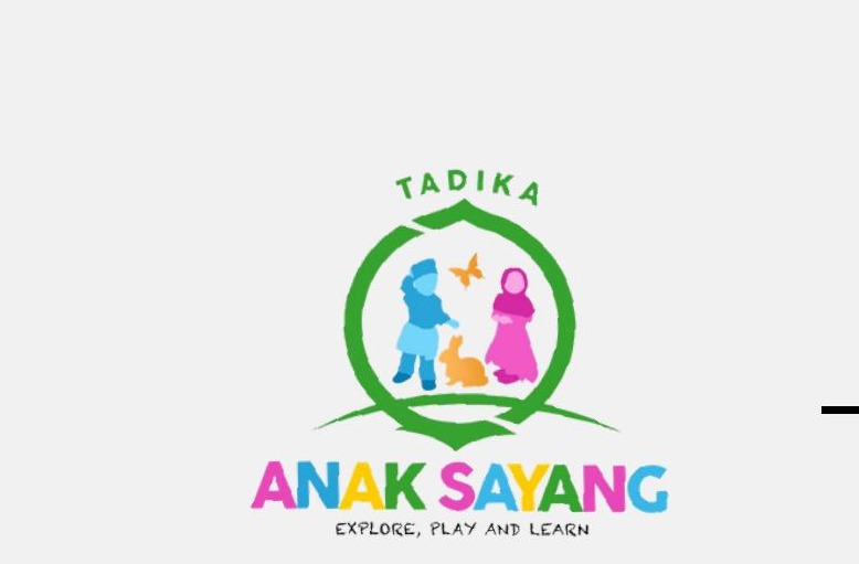 Original Tadika Anak Sayang logo with green leaf wreath