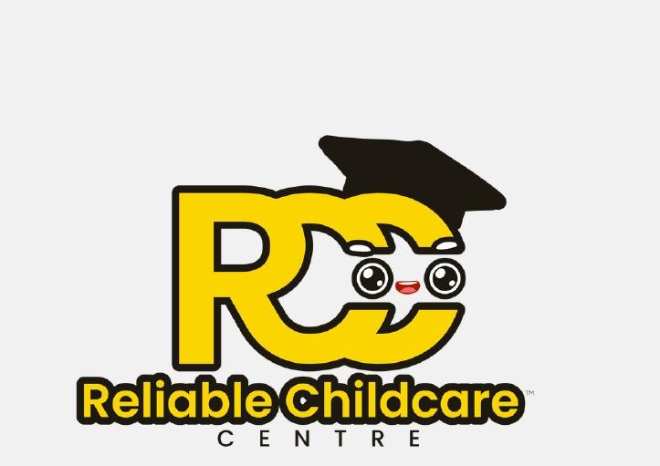New Reliable Childcare RCC monogram with graduation cap mascot
